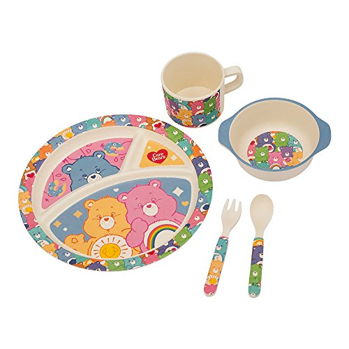 Vandor Care Bears 5 Piece Bamboo Mealtime Set (29004)