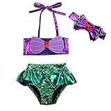 3Pcs/Set Kids Toddler Baby Girl Mermaid Swimsuits