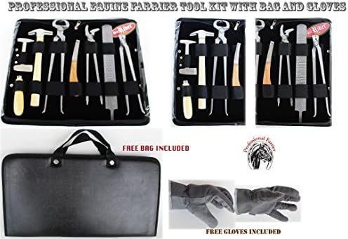 Horse Farrier Tool Kit Grooming Hoof Knife Shoe Puller Nipper Clincher 8pc 98497