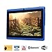 Tagital® 7'' Quad Core Android 4.4 KitKat Tablet PC, Dual Camera, Netflix, Skype, 3D Game Supported (Blue)