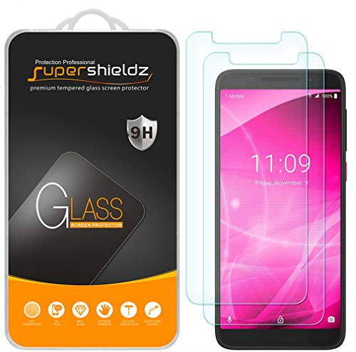 [2-Pack] Supershieldz for T-Mobile (Revvl 2) Tempered Glass Screen Protector, Anti-Scratch, Bubble Free, Lifetime Replacement