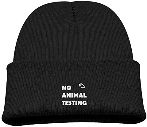 Engchengx Animal Testing Children's Knit Cap Black