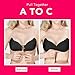 WELOVE Invisible Bra Self Adhesive Bra Strapless Backless Silicone Push-up Bras (D, Black 2)