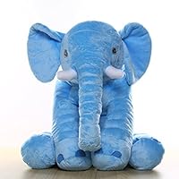FAYEYE Giant Elephant Stuffed Animals Plush 60 cm (Blue)