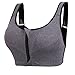 Plus Size Sports Bras for Women High Impact Front Closure Bra XXXL Grey