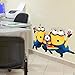 Large 3 Minions Removable Stickers Wall Decal Kids Room Baby Child Room