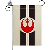 CANTENDO Rebel Alliance Garden Flag Double Sided Flax Nationality Flags Garden Theme Decorative Outdoor Yard Decorative Flags Banner(12"x 18")