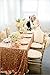 ShinyBeauty 60inx102in Sequin Tablecloth-Rectangular-Rose Gold-for Wedding/Christmas Party Linen Rose Gold Sparkly Table Cover for Banquet