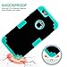 iPhone 6s Case,iPhone 6 Case,Soft Interior Silicone Rubber Bumper Hard Shell Solid PC Back,Shock-Absorption Anti-Scratch Hybrid Heavy Duty Dual-Layer Slim Cover for Apple iPhone 6 6S 4.7-Black Teal