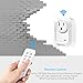 Etekcity Wireless Remote Control Electrical Outlet Switch for Household Appliances, Wireless Remote Light Switch, White (Learning Code, 3Rx-1Tx) (H2)