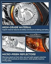 Nilight Headlight Assembly Compatible with 2006