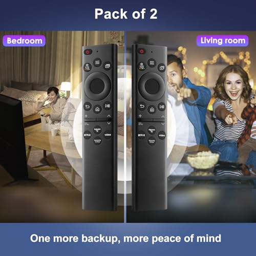 Universal para Mando-Samsung-Smart-TV,Mando a Distancia para Samsung Televisión Original Solar,Paquete de 2