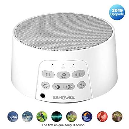 White Noise Machine Eshowe Sleeping Sound Machine With Baby For Sleeping Relaxation 24 Soothing High Fidelity Nature Sounds Portable Sleep Sound