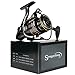 Sougayilang Fishing Reel, Light Smooth Bass Gear Spinning Casting Left Right Saltwater Freshwater Fishing Reels