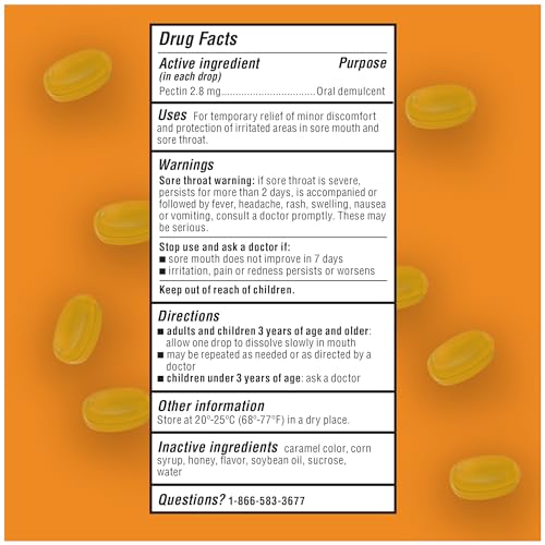 LUDEN’S DELICIOUSLY SOOTHING THROAT DROPS, WILD HONEY FLAVOR, 30 COUNT