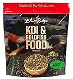 Blue Ridge Fish Food Pellets 5LB | Koi and Goldfish Growth Formula | Floating Large Pellet, Balanced Diet