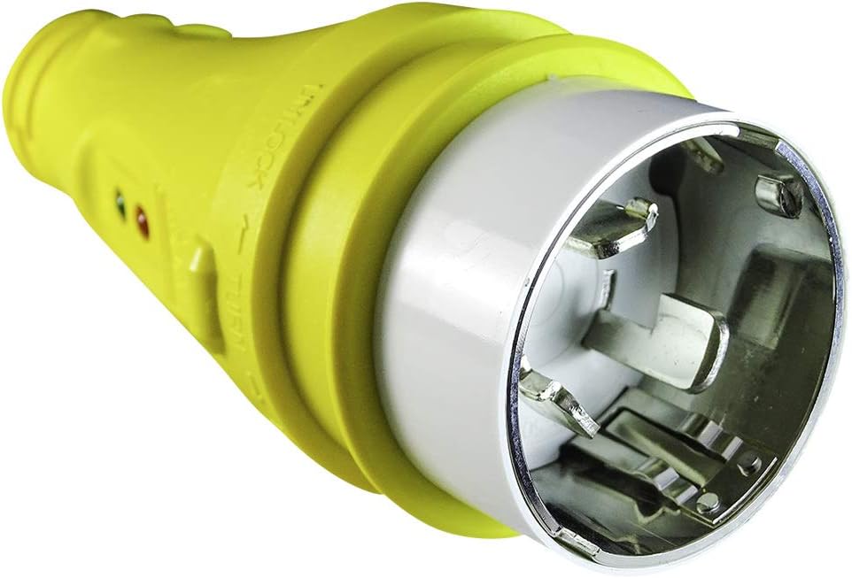 Marvine Cable Shore Power Adapter Marine 50A SS2-50P to Marine 30A L5-30R Dogbone 1.5Ft (50A SS2-50P to 30A L5-30R) : Sports & Outdoors