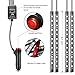 sunva Car LED Strip Light, Sound Active 4pcs 48 LED Multicolor Music Car Interior Lights Under Dash Waterproof Lighting Kit, Wireless Remote Control, Car Charger Included fit All Vehiclesthumb 1