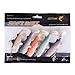 Goture Fishing Lures for Bass - Lead Jigs Soft Plastic Fishing Lures with Hook Freshwater and Saltwater Fishing Bait (5 Colors/0.82oz（5 Pack）