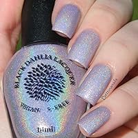 Mountain Laurel | Light Pink Shimmer Holo Nail Polish | Vegan and 5 Free | by Black Dahlia Lacquer