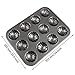 MyLifeUNIT Madeleine Pan, Nonstick Carbon Steel Baking Molds with 12-Cavity