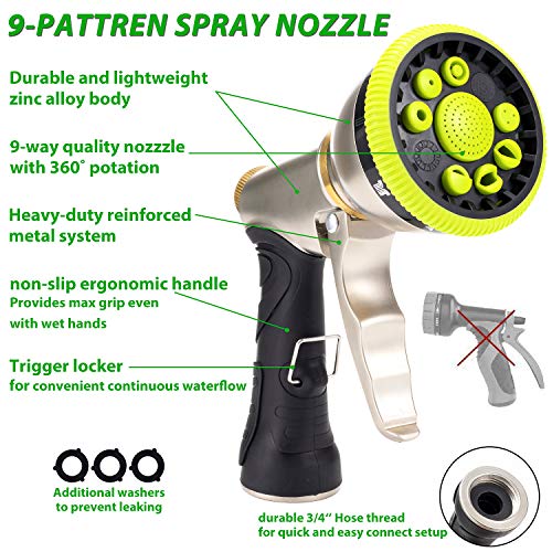 YOJULY Garden Hose50ft Expandable Hose, Leakproof Lightweight Garden