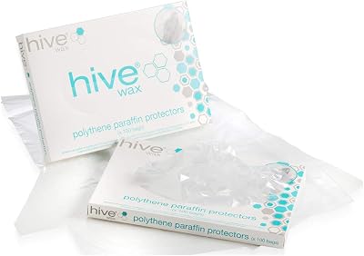 Hive Polythene Paraffin Wax Protectors Bags - 100 Count