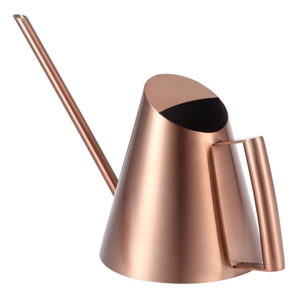 TOPINCN Watering Pot Household Stainless Steel Watering Can Long Nozzle Garden Green Plant Flower Watering Kettle Bronze(S)