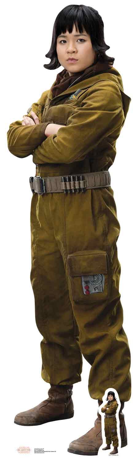 Star Cutouts Ltd Official Star Wars Rose Tico (The Last Jedi) Lifesize Cardboard Cutout, 159 x 44 x 159 cm