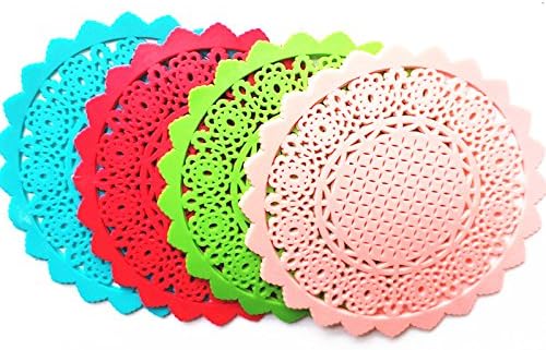 8PCS Silicone Coasters Set Cup Insulation Mat Heat Resistant (4Colors)