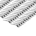 Juvale Hair Clips Duckbill Clips, Professional Hairdressing Salon Metal Hair Grips for Hair Styling and Sectioning, Alligator Hair Clips, Silver, 1.75 Inches - - 100-Pack