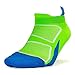 Feetures! - Elite Light Cushion - No Show Tab - Volt/Carbon - Size Medium - Athletic Running Socks