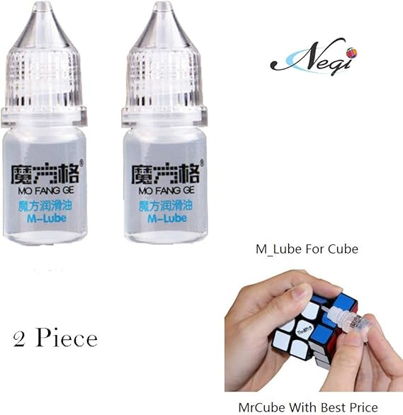 Negi 1 Pieces M Lube Oil for Puzzle Magic Cube 2x2, 3x3, 4x4, 5x5 and All Kinds of Cubes (3 ml)