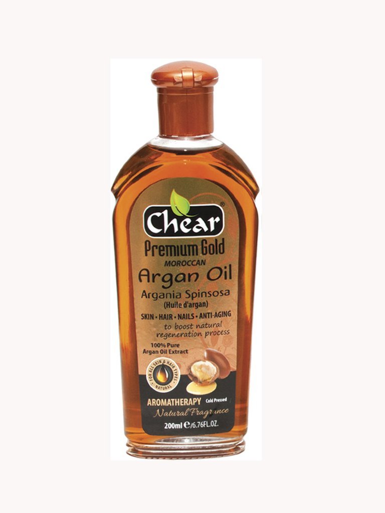 Chear Premium Gold Moroccan Argania Spinsosa Argan Oil 200ml - Aromatherapy Coldpressed