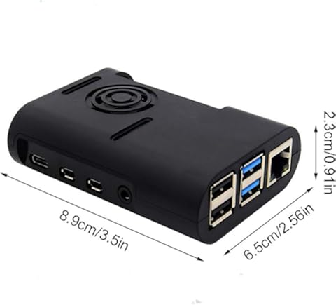 KJ-KUIJHFF - Carcasa de plástico ABS para Raspberry Pi 4 modelo B
