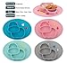 Baby Silicone Placemat, Non-Slip Feeding Plate for Toddlers Babies Kids with Strong Suction Fits Most Highchair Trays BPA-Free FDA Approved, Dishwasher and Microwave Safe