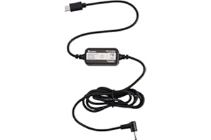 USB-C to Barrel Connector Radar Detector Power Cable for Cobra Radar Detectors, Compatible with Cobra RAD350 380 450 480i 700i and Suitable for Radar Detector Windshield Mount