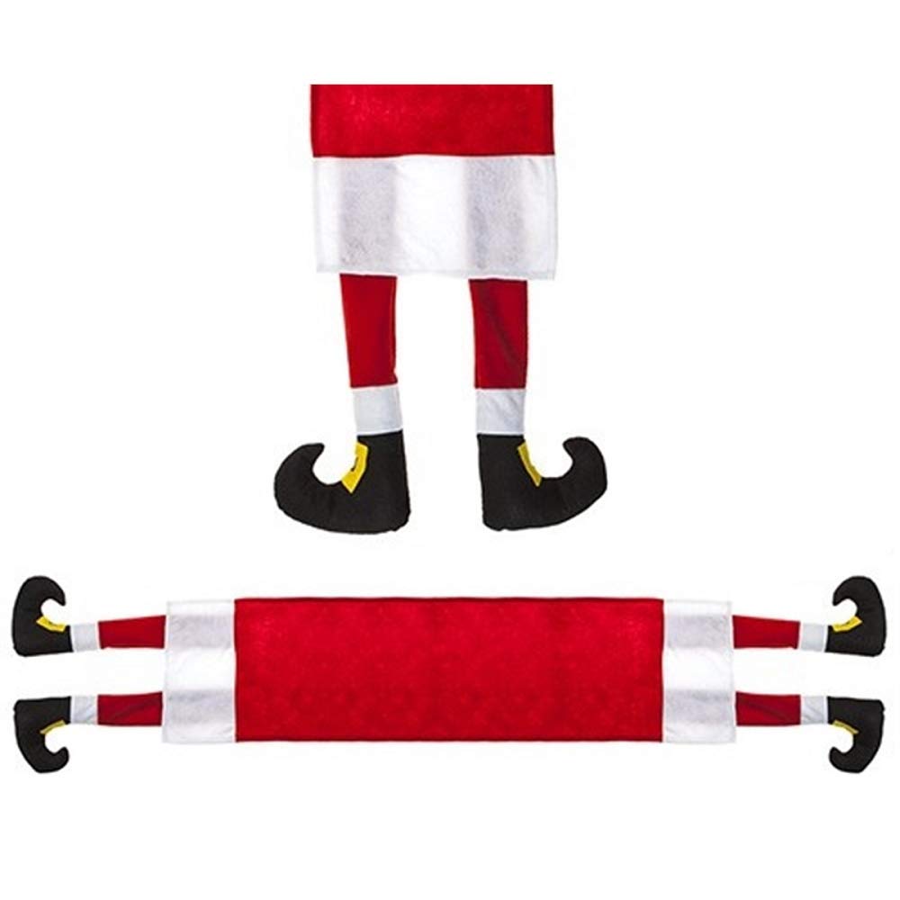 Eye-Catching Multicolor Santa Table Runner - 30 cm x 176 cm (1 Pc.)- Premium Quality Santa-Themed Design - Perfect for Holiday Decorations