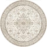 Round Rug 4Ft Washable for Bedroom: 4X4 Area Rugs