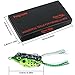 TROUTBOY Frog Fishing Lure, Hollow Body Frog Topwater Soft Baits Lures for Bass Pike Snakehead Dogfish Musky