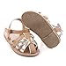 Beeliss Baby Sandals Rubber Sole Summer Shoes (6-12 Months, Brown)