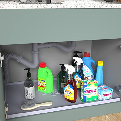 Eapele Under Sink Mat Kitchen Tray,34"x22",Flexible Waterproof
