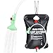 RISEPRO Solar Shower Bag, 5 gallons/20L Solar Heating Camping Shower Bag Temperature Indicator Hot Water 45°C Hiking Climbing C1004