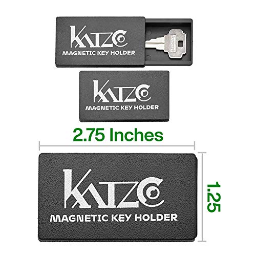 Katzco Key Holder 3 Pack 1.25 x 2.75 Inches Rugged Black