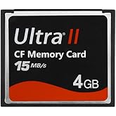 4 GB Ultra II CF Memory Card 15MB/S (SDCFH-004G-A11) 4gb SLR Camera Card for Professional Photographer,Videographer,Enthusiast