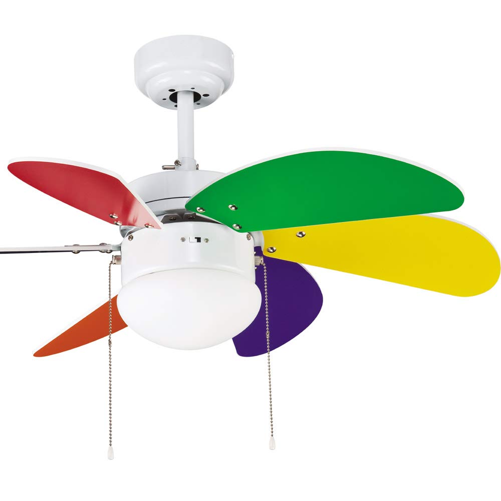 Marea Ceiling Fan With Light Modern 76 2 X 76 2 X 41 5 Cm White