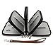 BTSKY PU Leather Colored Pencil Case with Compartments-72 Slots Handy Pencil Bags Large for Watercolor Pencils, Gel Pens and Ordinary Pencils (Brown)
