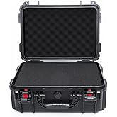 AxiGear 18in Waterproof Hard Shell Case with DIY Customizable Foam Insert (16 x 11x 7.8in Interior)