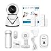 eLinkSmart Wifi Camera Kit Home Security Pan Tilt Camera System with 2 Pack Door/Window Sensors and PIR Detector Wireless Doorbell Night Vision Two Way Audio