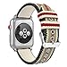 MoKo Compatible Band Replacement for Apple Watch 42mm 44mm Series 5/4/3/2/1, Soft Canvas Fabric Replacement Sports Strap + Watch Lugs - Black & White & Brown & Red (Not fit 38mm 40mm Versions)